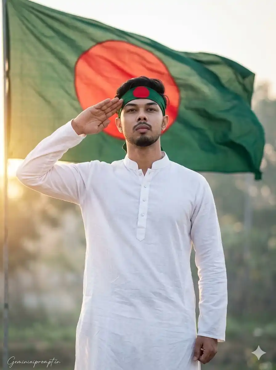National Flag Day of Bangladesh Photo Editing Prompt