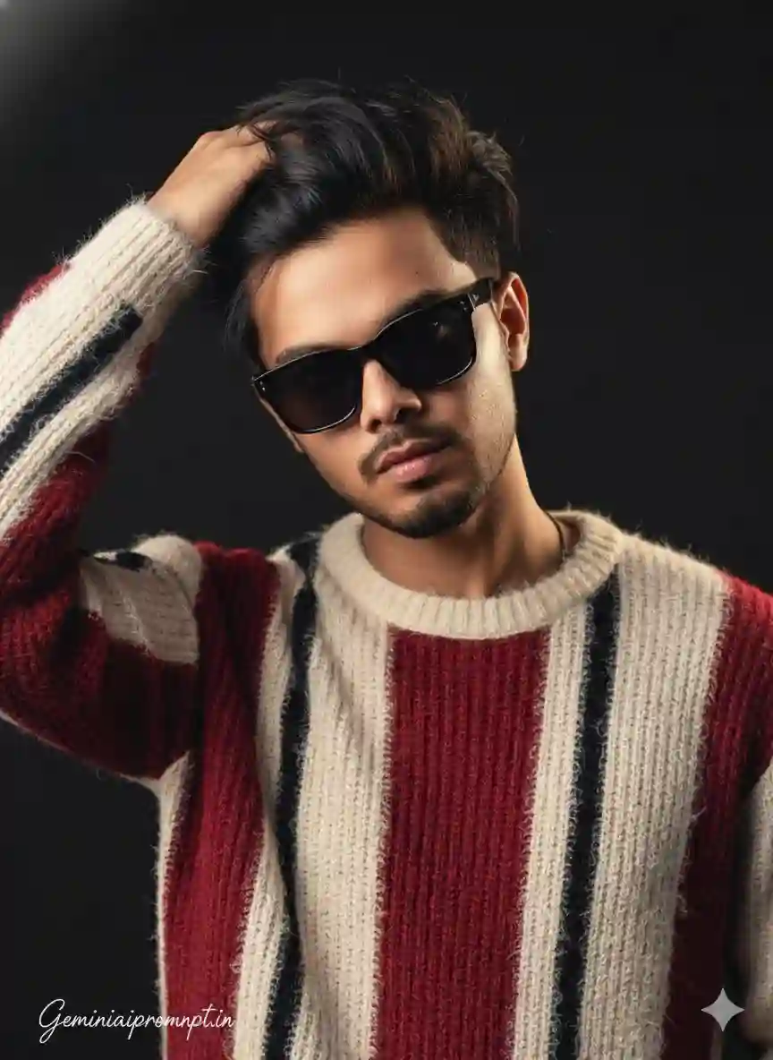 Gemini Boy Photo Editing Prompt Aesthetic