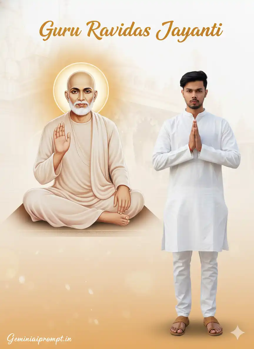 Guru Ravidas Jayanti Photo Editing Prompt